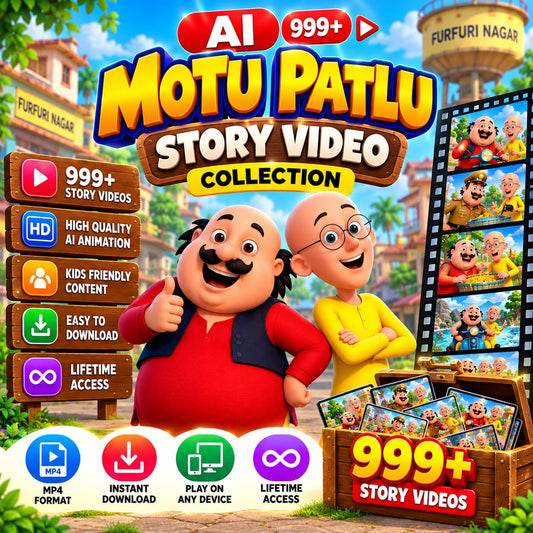 AI Motu Patlu 999+ Story Video Collection