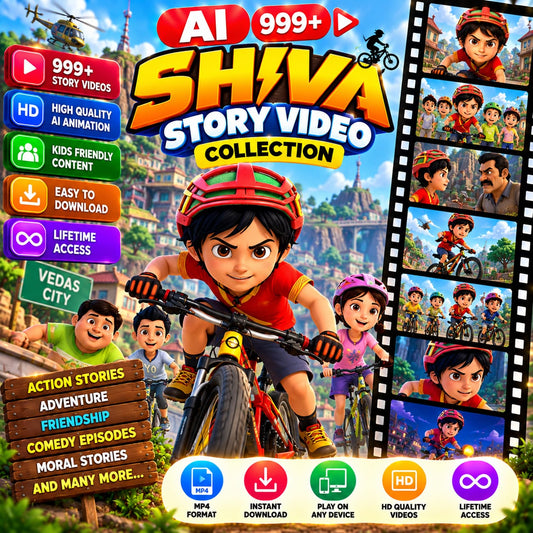 AI Shiva 999+ Story Video Collection | HD Animated Videos | Digital Bundle